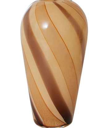 HKliving - Glasvase Dulce - Beige