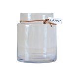 Ernst Glasvas 22,5x12,5 Cm - Vaser Läder Klar