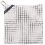 Ernst Grytlapp Rutig 25x25 Cm Natur/svart - Grytlappar & Grytvantar Bomull Natural