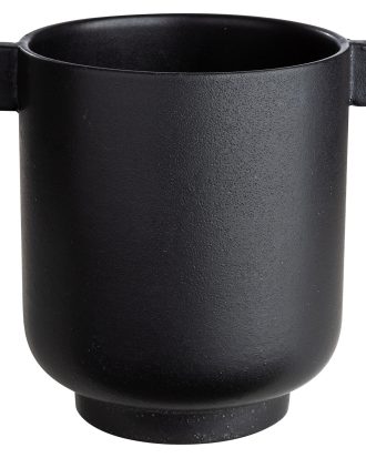 Ernst Kruka Med Öra H18 - Krukor Stengods Svart