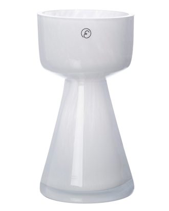 Ernst Vas 15 Cm - Ljusstakar Glas Vit