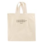 Ernst Tygväska Med Citat 43x45 Cm - Väskor & Ryggsäckar Bomull Natur