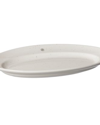 Ernst Serveringsfat Oval 18x30 Cm - Övriga Tallrikar & Fat Porslin Vanilj