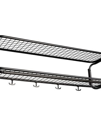 Essem Design Classic 650 Hatthylla Dubbel / 50 Cm - Hatthyllor Stål Svart