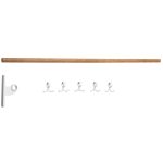 Essem Design Nostalgi Påbyggnadsdel Till Kroklist / Bambu - Krokar & Galgar Aluminium Vit