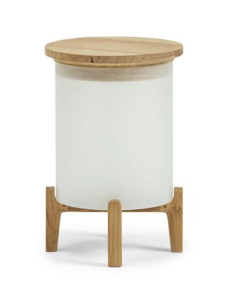 Ethimo Shake Golvlampa Frostad - Utomhusbelysning Teak Vit