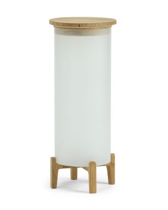 Ethimo Shake Golvlampa Xl Frostad - Utomhusbelysning Teak Vit