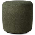 Ethnicraft Barrow Sittpuff Ø40 Cm - Sittsäckar & Sittpuffar Polyakryl Pine Green