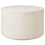 Ethnicraft Elements Soffbord Ø60 Cm - Soffbord Microcement Off-White