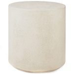 Ethnicraft Elements Sidobord Ø41 Cm - Sidobord & Avlastningsbord Microcement Off-White