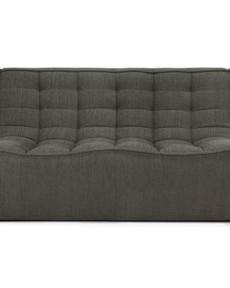 Ethnicraft N701 Soffa 2-sits Eco / - 2-sitssoffor Återvunnen Bomull Moss