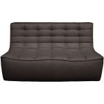 Ethnicraft N701 Soffa 2-sits - 2-sitssoffor Polyester Mörkgrå