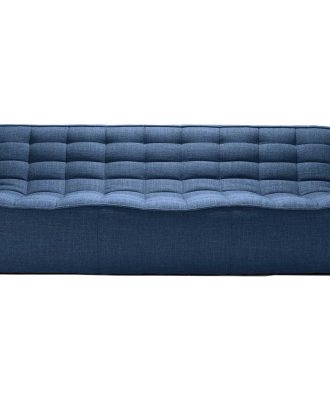 Ethnicraft N701 Soffa 3-sits - 3-sitssoffor Polyester Blå