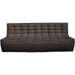 Ethnicraft N701 Soffa 3-sits - 3-sitssoffor Polyester Mörkgrå