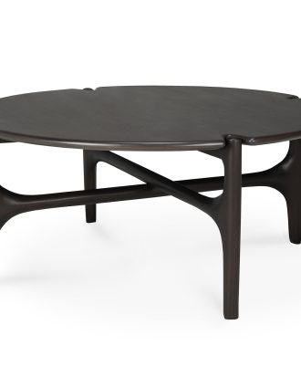 Ethnicraft Pi Soffbord Ø80 Cm - Soffbord Mahogny Mörkbrun