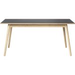 Fdb Møbler C35b Matbord 160 Cm Lackad Ek / - Matbord & Barbord Linoleum Svart