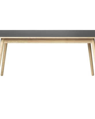 Fdb Møbler C35b Matbord 160 Cm Lackad Ek / - Matbord & Barbord Linoleum Svart