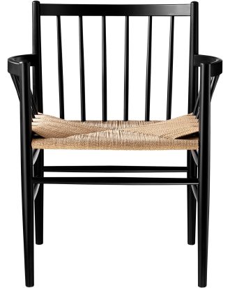 Fdb Møbler J81 Karmstol / Sits Natur - Stolar Papperssnöre Svart