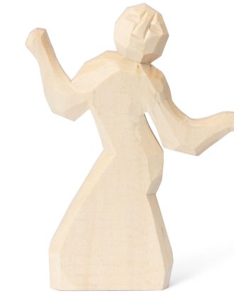 Ferm Living Anna Handsnidad figur Natur - Dekorativa Accessoarer Trä Beige