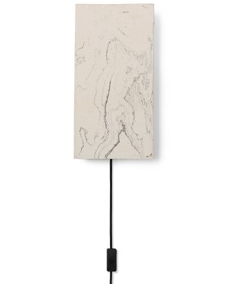 Ferm Living Argilla Rectangular Vägglampa - Vägglampor Lera Marble White