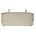 Ferm Living Bau Balkonglåda - Utekrukor & Odlingslådor Galvaniserat Stål Cashmere