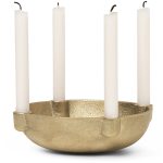 Ferm Living Bowl Ljushållare 14,6 Cm - Ljusstakar Gjuten Mässing