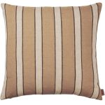 Ferm Living Brown Kuddfodral Lines 50x50 Cm - Prydnadskuddar & Fodral Bomull Brun