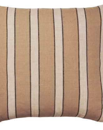 Ferm Living Brown Kuddfodral Lines 50x50 Cm - Prydnadskuddar & Fodral Bomull Brun