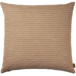 Ferm Living Brown Kuddfodral Stripe 50x50 Cm - Prydnadskuddar & Fodral Bomull Brun