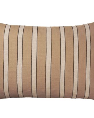 Ferm Living Brown Prydnadskudde Lines 60x80 Cm - Prydnadskuddar & Fodral Bomull Brun