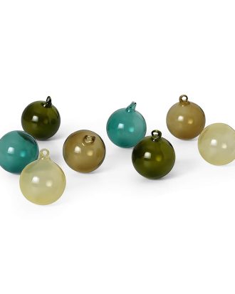 Ferm Living Julgranskula Small 8 Delar Dark - Juldekorationer Glas Mix