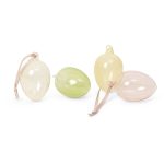 Ferm Living Glass Påskägg 4-pack Mixed Light - Påskdekorationer Munblåst Glas Rosa