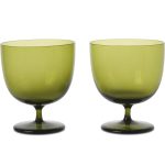 Ferm Living Host Vatten 2-pack - Dricksglas Glas Mossgrön