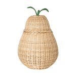 Ferm Living Kids Pear Flätad Förvaringskorg Stor - Småförvaring barn Rotting Natur