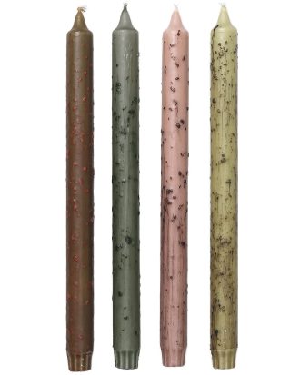 Ferm Living Mura Ljus 30 Cm 4-pack Flerfärgad - Ljus Stearin Mixed