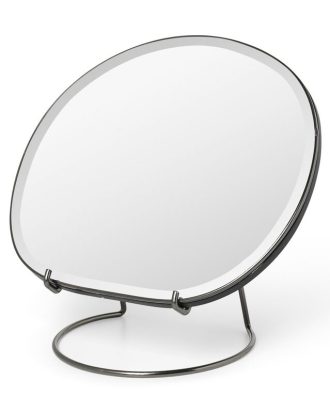 Ferm Living Pond Bordsspegel 21x23 Cm Mörk - Bordsspeglar Mdf Krom