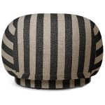 Ferm Living Rico Louisiana Sittpuff Sand/ - Sittsäckar & Sittpuffar Linne Svart
