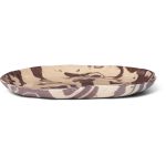Ferm Living Ryu Fat Sand / 26 Cm - Uppläggningsfat Stengods Brun