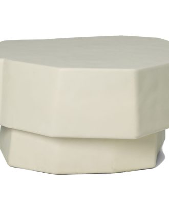 Ferm Living Staffa Soffbord 84 Cm Ivory - Soffbord Betong Off-White