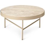 Ferm Living Travertine Soffbord Ø70,5 Cm - Soffbord Cashmere