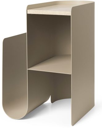 Ferm Living Vault Sidobord - Sidobord & Avlastningsbord Stål Kashmir