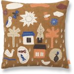 Ferm Living Village Kudde 40x40 Cm - Barnkuddar Ekologisk Bomull Sugar Kelp