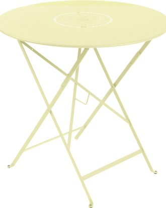 Fermob Floréal Bord Ø77 - Balkongmöbler & Cafémöbler Lackerat Stål Frosted Lemon