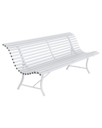 Fermob Louisiane Soffa 200 Cm - Trädgårdssoffor & Bänkar Stål Cotton White
