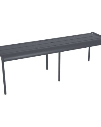 Fermob Luxembourg Bänk 145 Anthracite - Balkongmöbler & Cafémöbler Aluminium Grå