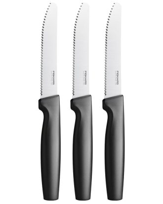 Fiskars Functional Form Bordskniv 3-pack - Knivar Plast Svart
