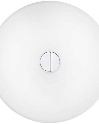 Flos Button Tak/vägglampa Opal/vit - Badrumsbelysning Polykarbonat Klar