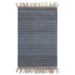 Formgatan Bold Fringe Matta 140x200 Cm - Plastmattor Återvunnen Pet Dusty Blue