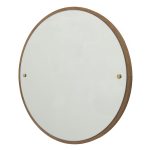 Frama Circle Spegel L Ek/mässing - Väggspeglar Mix