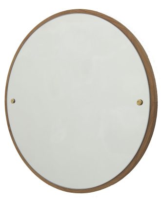 Frama Circle Spegel L Ek/mässing - Väggspeglar Mix